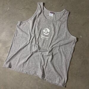 Vintage Le Best Cozumel Mexico Tank Top Mens XXL Gray Graphic Beach Streetwear